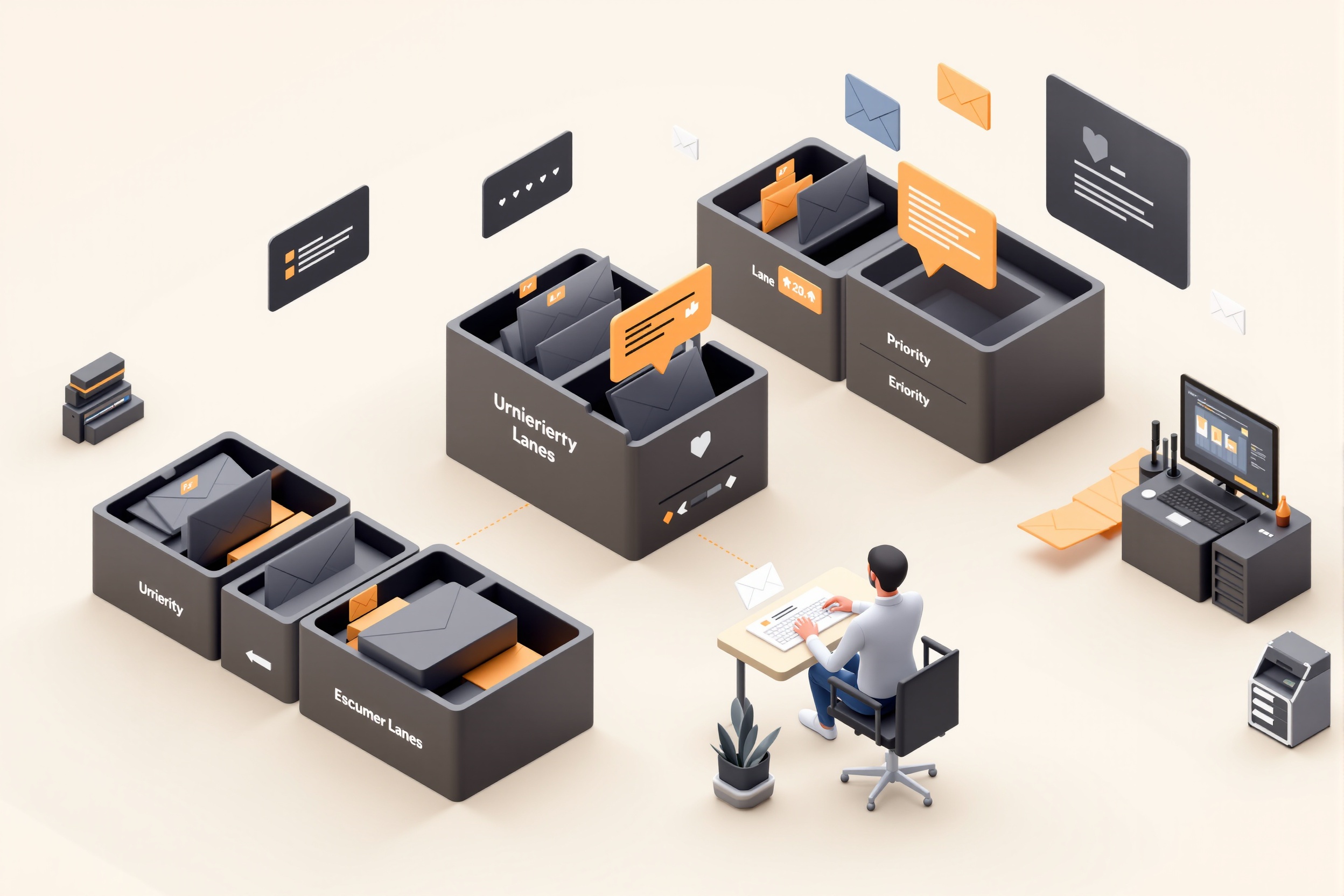 Customer email triage automation